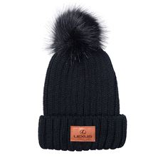 Picture of LEXUS KNIT POM BEANIE- BLACK